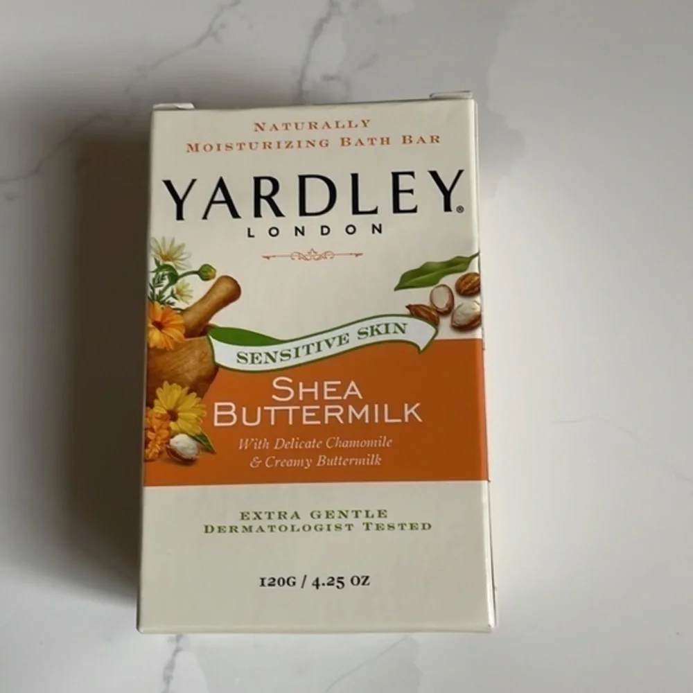 Yardley London NEW Shea Butter Sensitive Skin Lot Soap & Lotion Full‎ Size
